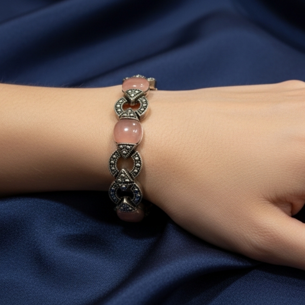 Pink and Silver bracelet